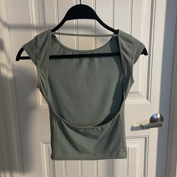 Garage Backless Top | Blue/Grey Colour - Picture 3 of 7